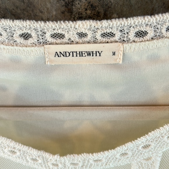 Lace Covered Lined Cream 3/4 Sleeve Above the Knee Medium Top;Perfect Condition! - Picture 2 of 16